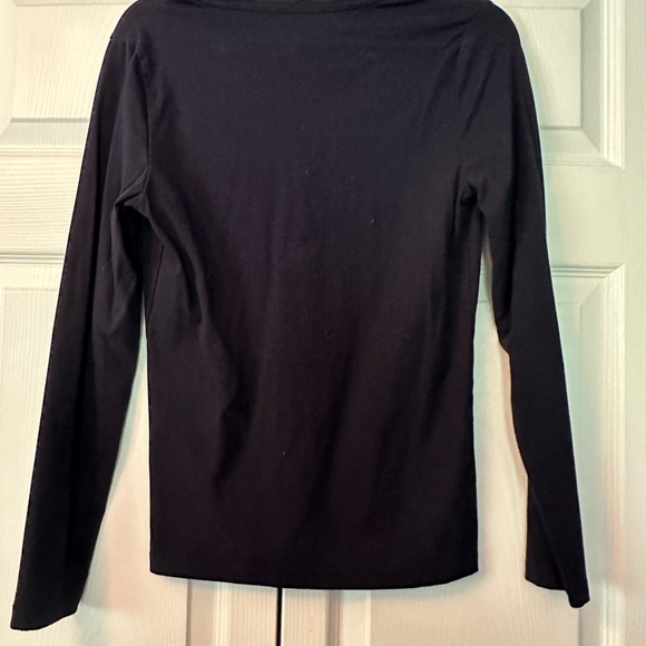 Banana Republic long sleeve Henley tee shirt (Blue) - Picture 3 of 4